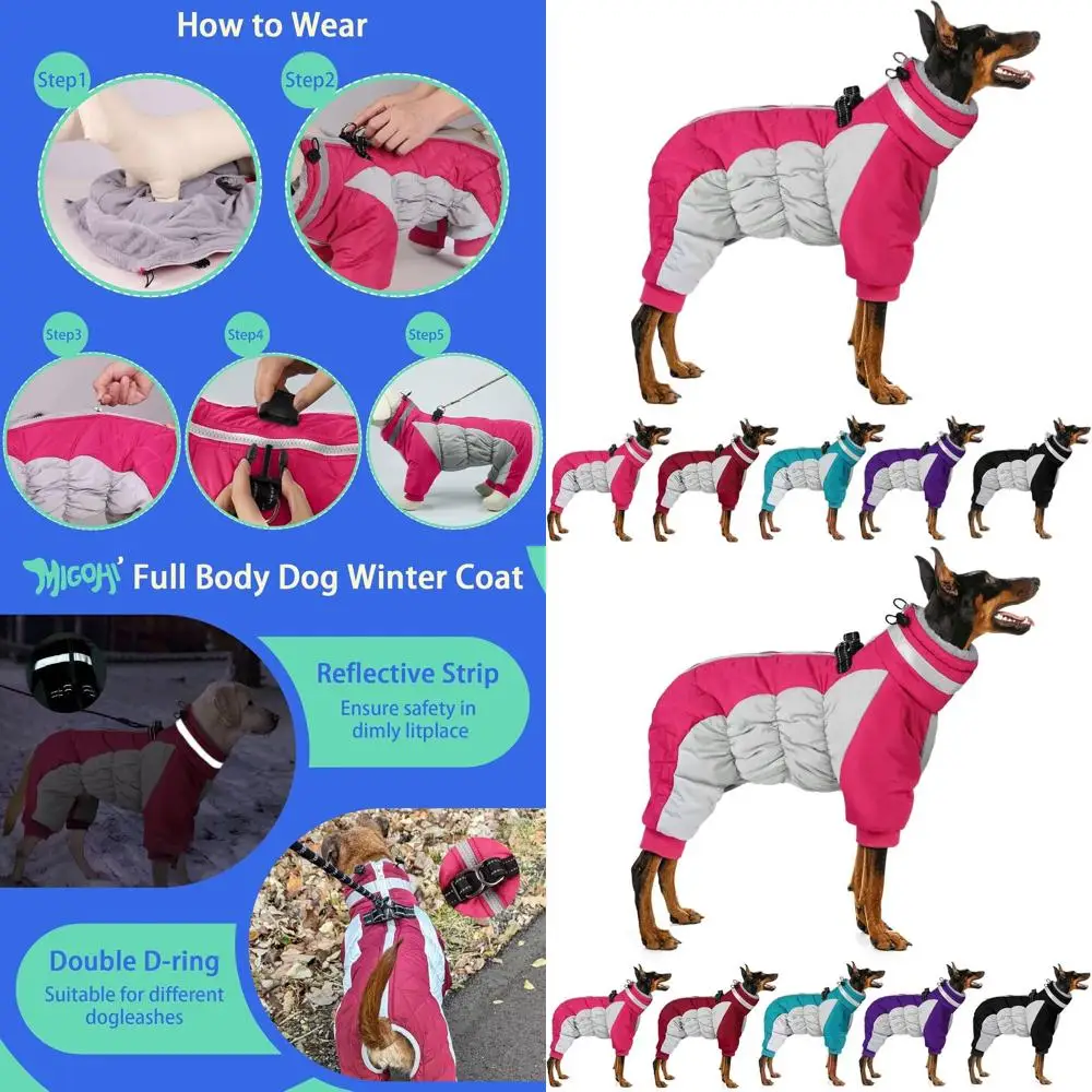 Теплая зимняя светоотражающая куртка на все тело с шлейкой для маленьких собак, на флисовой подкладке, ветрозащитный костюм на молнии для собак размеров от XS до крупных пород
Теплая зимняя светоотражающая куртка на все тело с шлейкой для маленьких собак, на флисовой подкладке, ветрозащитный костюм на молнии для собак размеров от XS до крупных пород