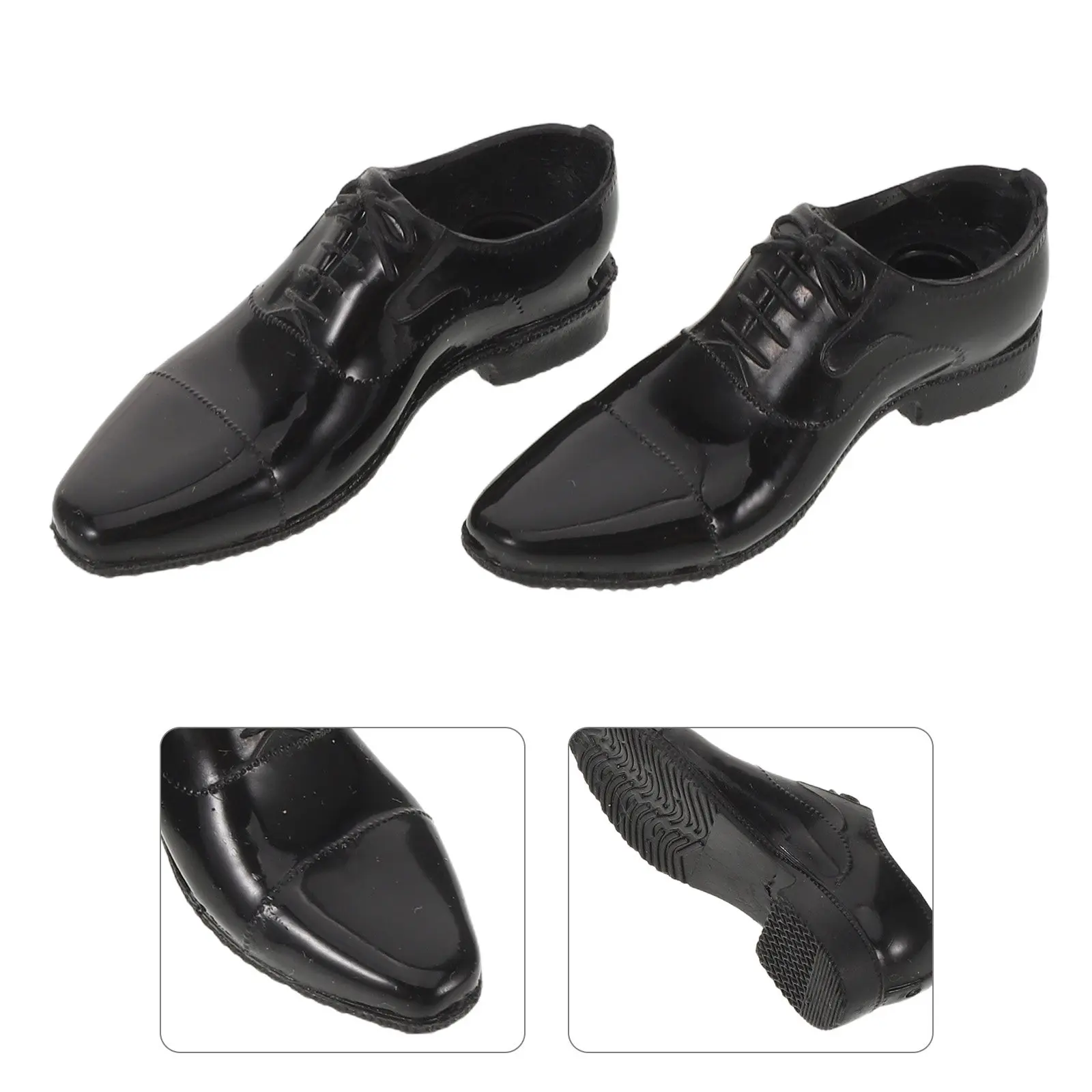 1 Pair 1/6 Scale Realistic Black Shoes 12-Inch Male Soldier Figure Footwear Miniature Work Boots For Action Figures Plastic
1 Pair 1/6 Scale Realistic Black Shoes 12-Inch Male Soldier Figure Footwear Miniature Work Boots For Action Figures Plastic