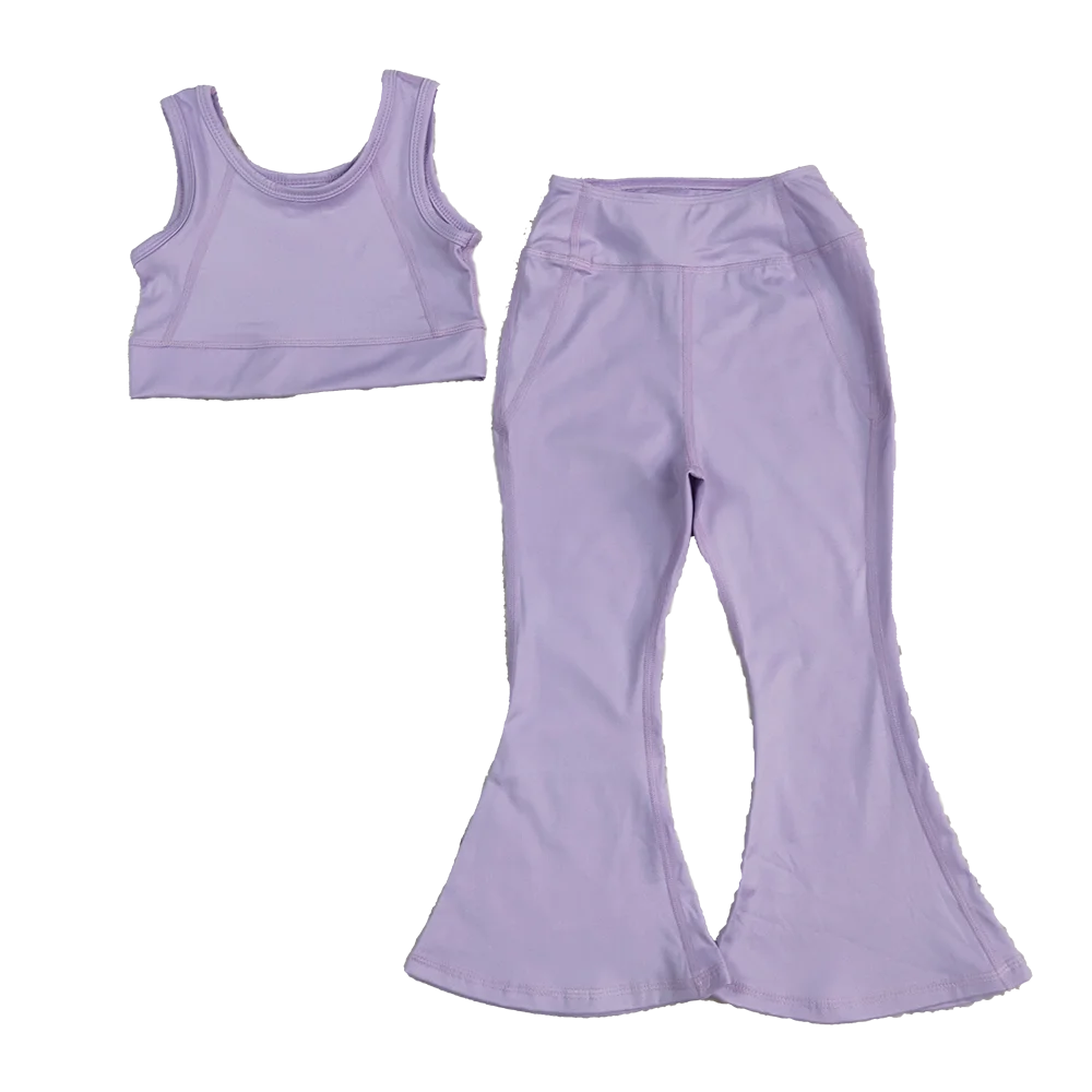 GSPO2006Baby Girls Summer Yoga Outfits Lavender crop top floral pants kids girls yoga set
GSPO2006Baby Girls Summer Yoga Outfits Lavender crop top floral pants kids girls yoga set