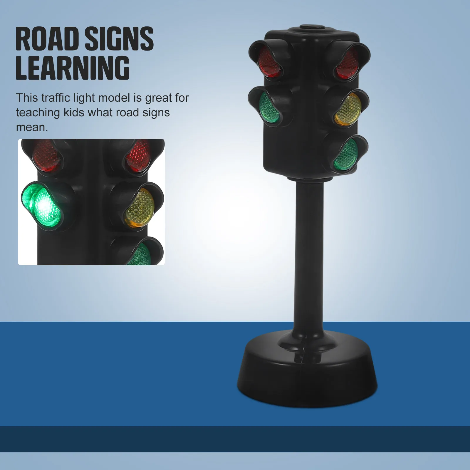 2Pcs Traffic Signals Lamp Children Learning Tool for Early Education Traffic Signs Skill Building Children Model Toy
2Pcs Traffic Signals Lamp Children Learning Tool for Early Education Traffic Signs Skill Building Children Model Toy