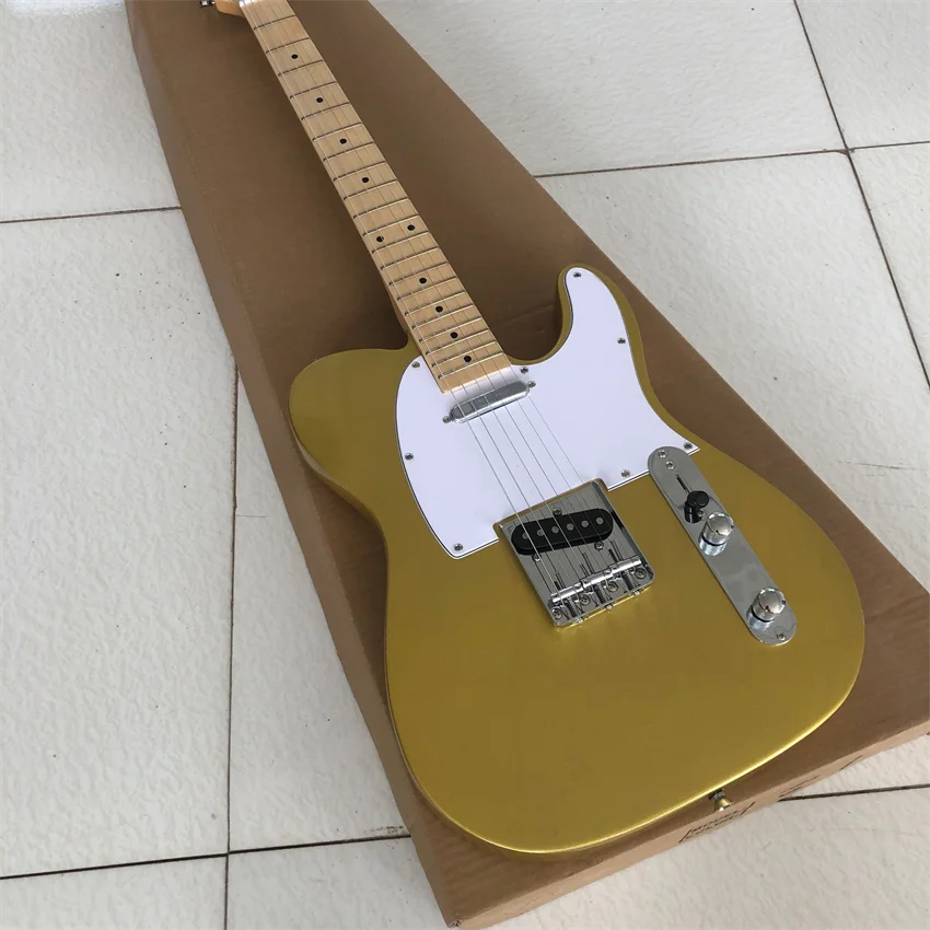 Stock, golden electric guitar. Korean hardware. Factory wholesale and retail, free shipping
Stock, golden electric guitar. Korean hardware. Factory wholesale and retail, free shipping