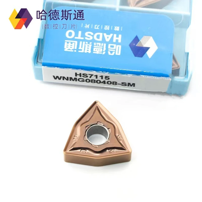 Hadsto Original Wnmg080404-Sm Wnmg080408-Sm Wnmg080412-Sm Hs7115 Carbide Inserts Cnc Lathe Turning Tools for Stainless Steel
Hadsto Original Wnmg080404-Sm Wnmg080408-Sm Wnmg080412-Sm Hs7115 Carbide Inserts Cnc Lathe Turning Tools for Stainless Steel