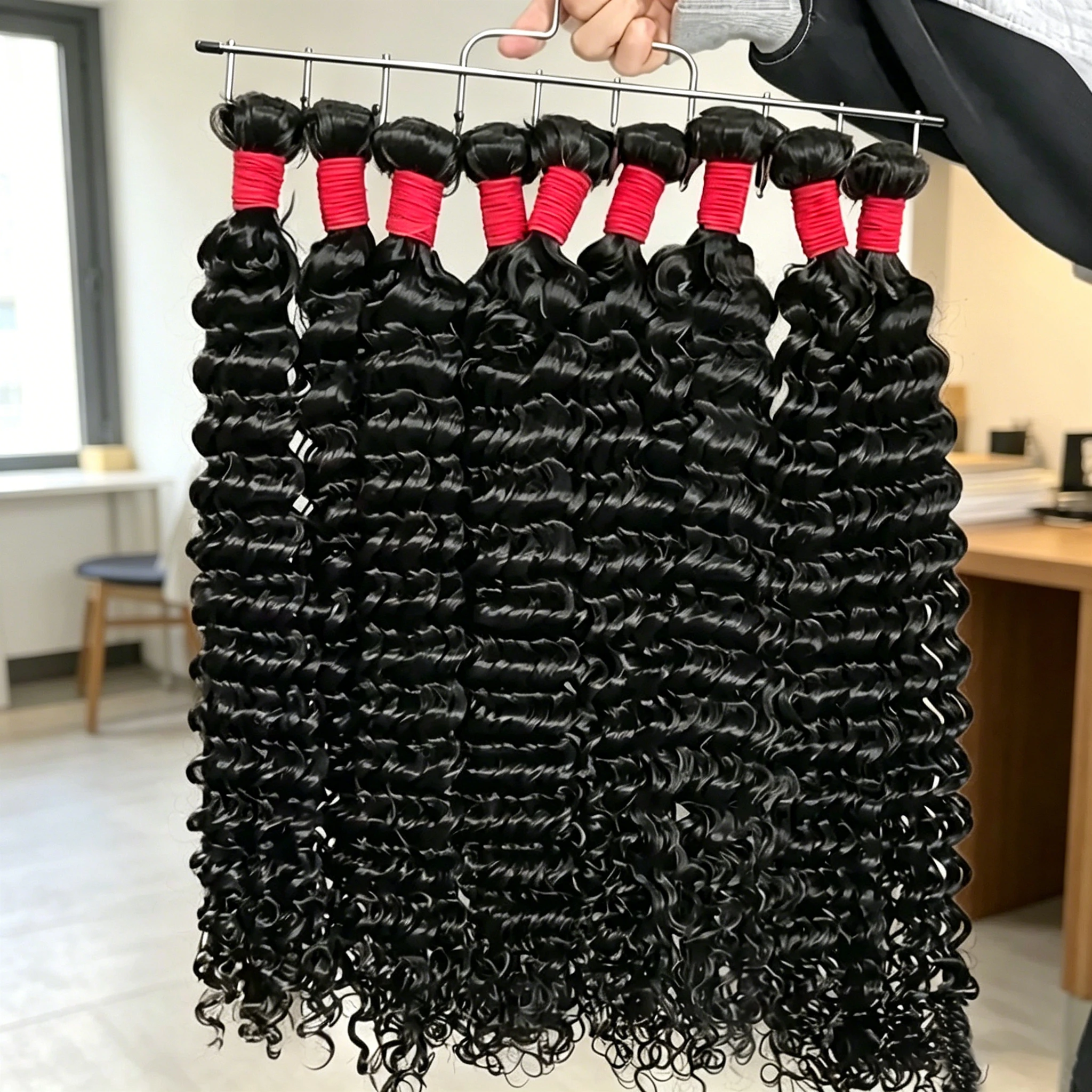 Deep Wave Human Hair Bundles Curly Human Hair Bundles Natural Black Unprocessed Brazilian Virgin Deep Curly Bundles For Women
Deep Wave Human Hair Bundles Curly Human Hair Bundles Natural Black Unprocessed Brazilian Virgin Deep Curly Bundles For Women