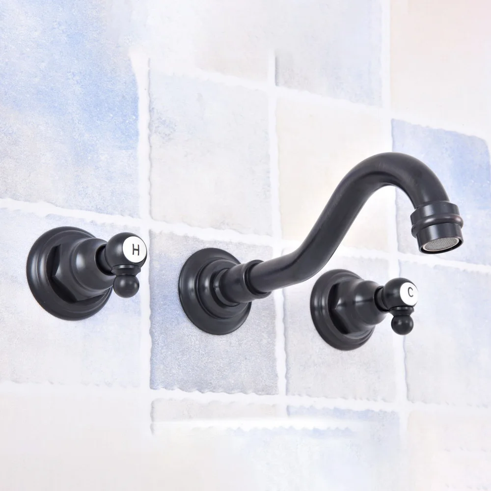 Black Oil Rubbed Brass Double Handle Wall Mount 3 Hole Widespread Bathroom Lavatory Vessel Basin Faucet Sink Mixer Tap dsf498
Black Oil Rubbed Brass Double Handle Wall Mount 3 Hole Widespread Bathroom Lavatory Vessel Basin Faucet Sink Mixer Tap dsf498
