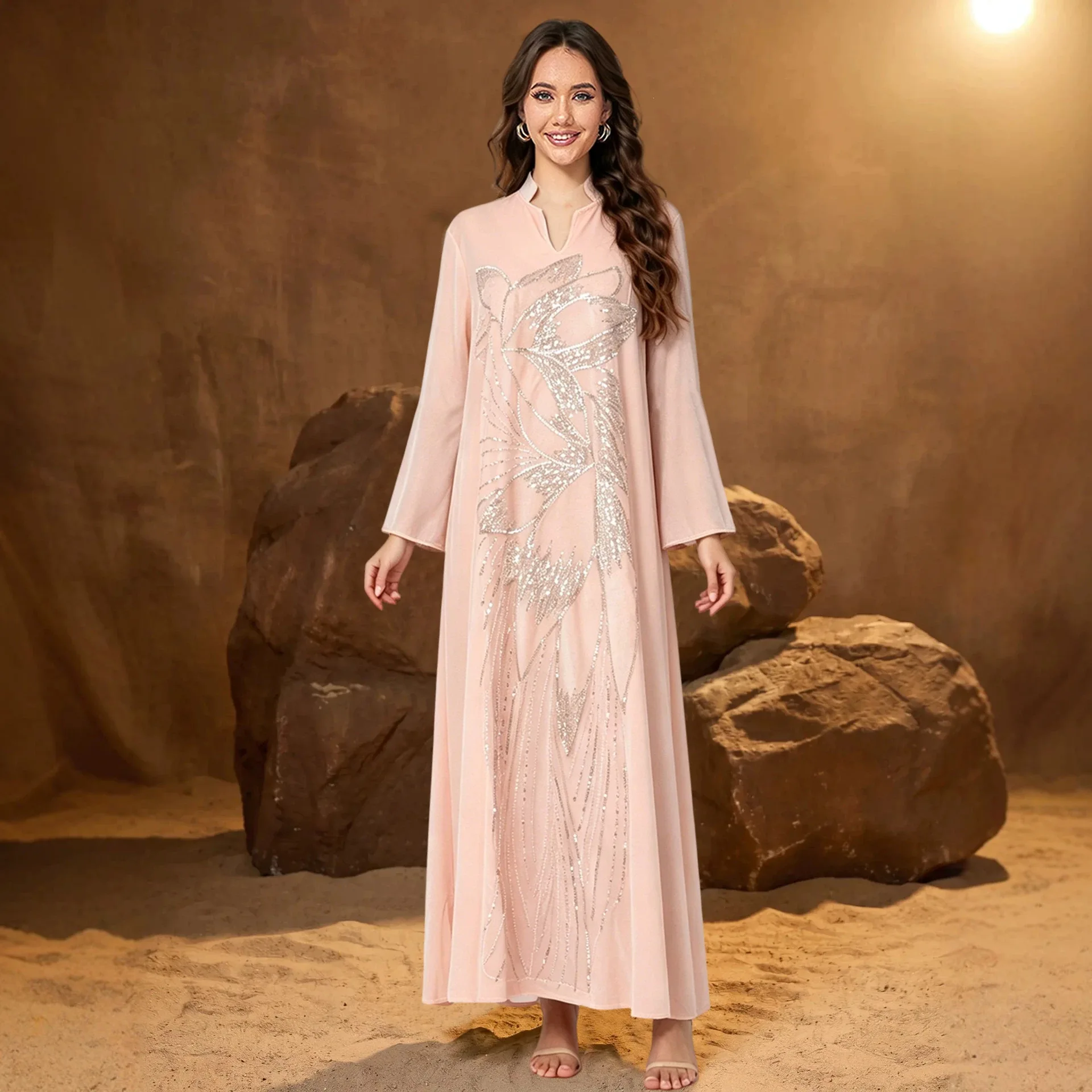 Abayas Eid Muslim Party Dress for Women Abaya Jalabiya Evening Long Dresses Sequins Morocco Kaftan Islam Vestidos Arab Long Robe
Abayas Eid Muslim Party Dress for Women Abaya Jalabiya Evening Long Dresses Sequins Morocco Kaftan Islam Vestidos Arab Long Robe