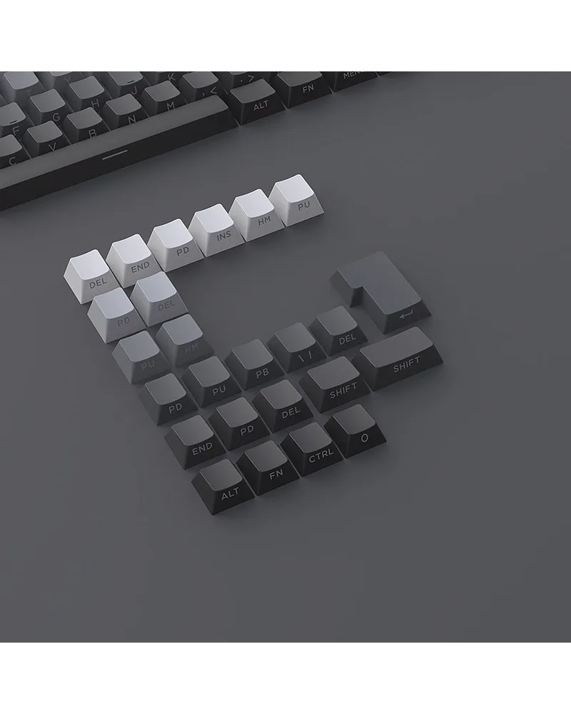 Keycap PBT two-color injection molding original factory height polar day gradual change side engraving luminous 133 key
Keycap PBT two-color injection molding original factory height polar day gradual change side engraving luminous 133 key
