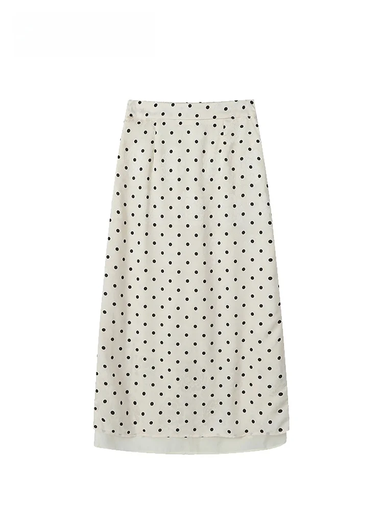 High Waist Polka Dot plus Size Half-length Skirt Women's Summer Loose Fashionable Meat Concealing Slimming Skirt
High Waist Polka Dot plus Size Half-length Skirt Women's Summer Loose Fashionable Meat Concealing Slimming Skirt
