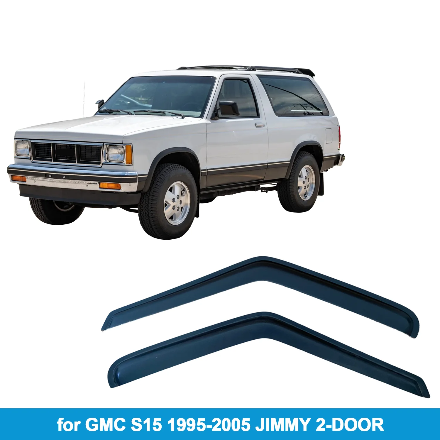 Оконный козырек для GMC S15 1995-2005 JIMMY 2-DOOR, защита от дождя, боковой дефлектор, защита от атмосферных воздействий, лента для наружного крепления
Оконный козырек для GMC S15 1995-2005 JIMMY 2-DOOR, защита от дождя, боковой дефлектор, защита от атмосферных воздействий, лента для наружного крепления