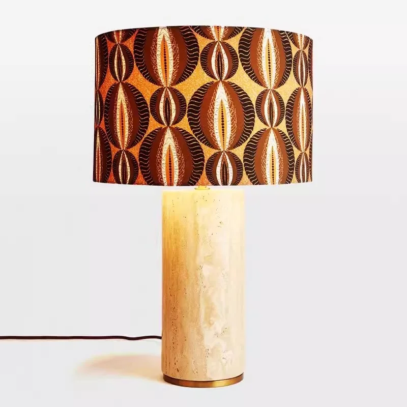 100% Natural Marble Travertine Table Lamp, French Pastoral Style for Designer Showrooms, Living Room
100% Natural Marble Travertine Table Lamp, French Pastoral Style for Designer Showrooms, Living Room
