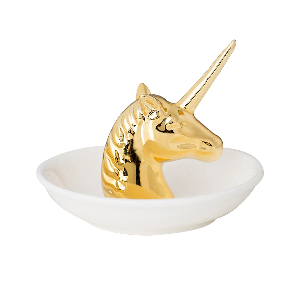 1pc Unicorn Shaped Jewelry Display Storage Trays Stand Dish Holder Ceramic Crafts Trinket Ring Storage Dish
1pc Unicorn Shaped Jewelry Display Storage Trays Stand Dish Holder Ceramic Crafts Trinket Ring Storage Dish