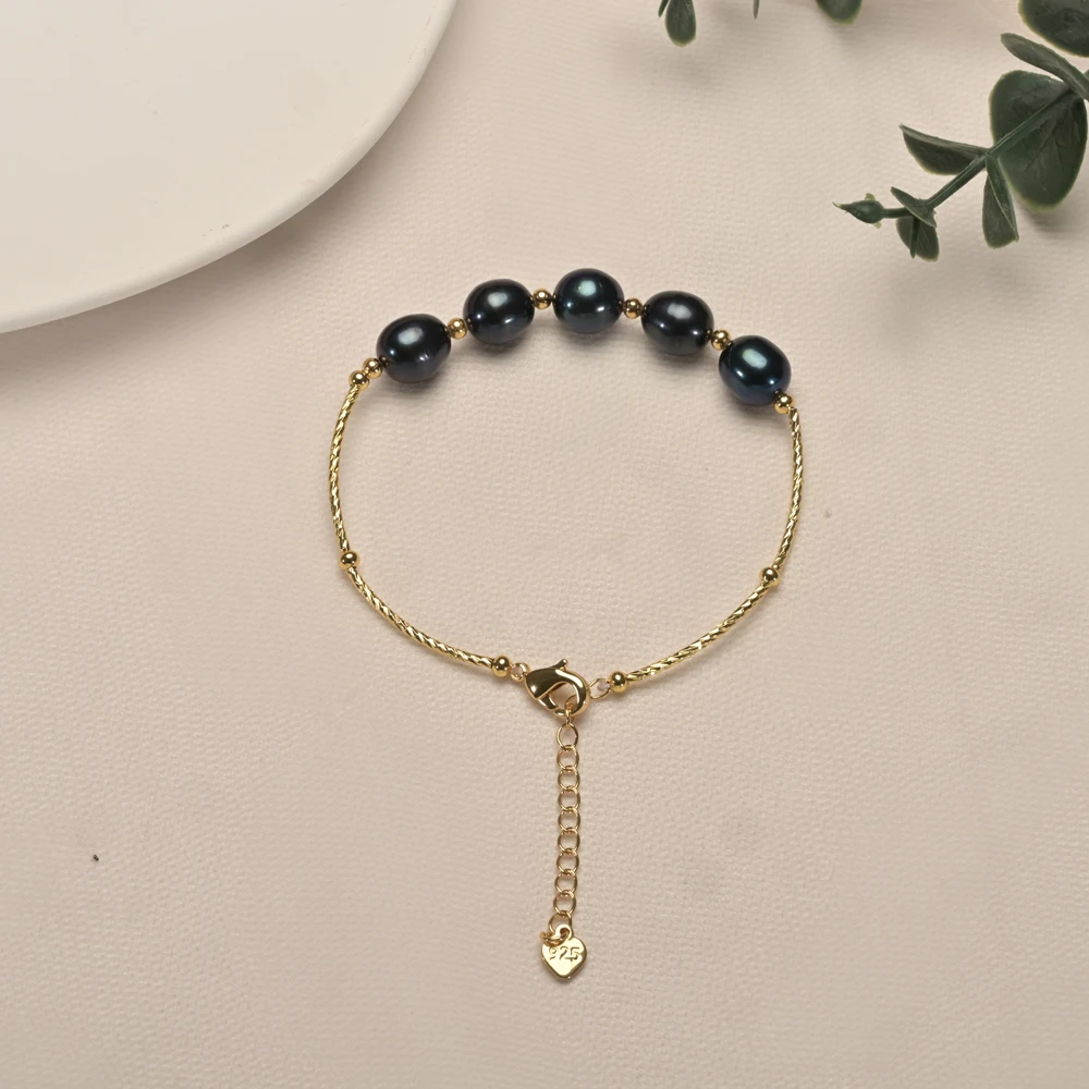 Dainashi 100% Freshwater Pearl Bracelet for Women 18cm Length 4.5cm Extend Chain Adjustable Pearl Bracelet Jewelry Gift 2025 New
Dainashi 100% Freshwater Pearl Bracelet for Women 18cm Length 4.5cm Extend Chain Adjustable Pearl Bracelet Jewelry Gift 2025 New