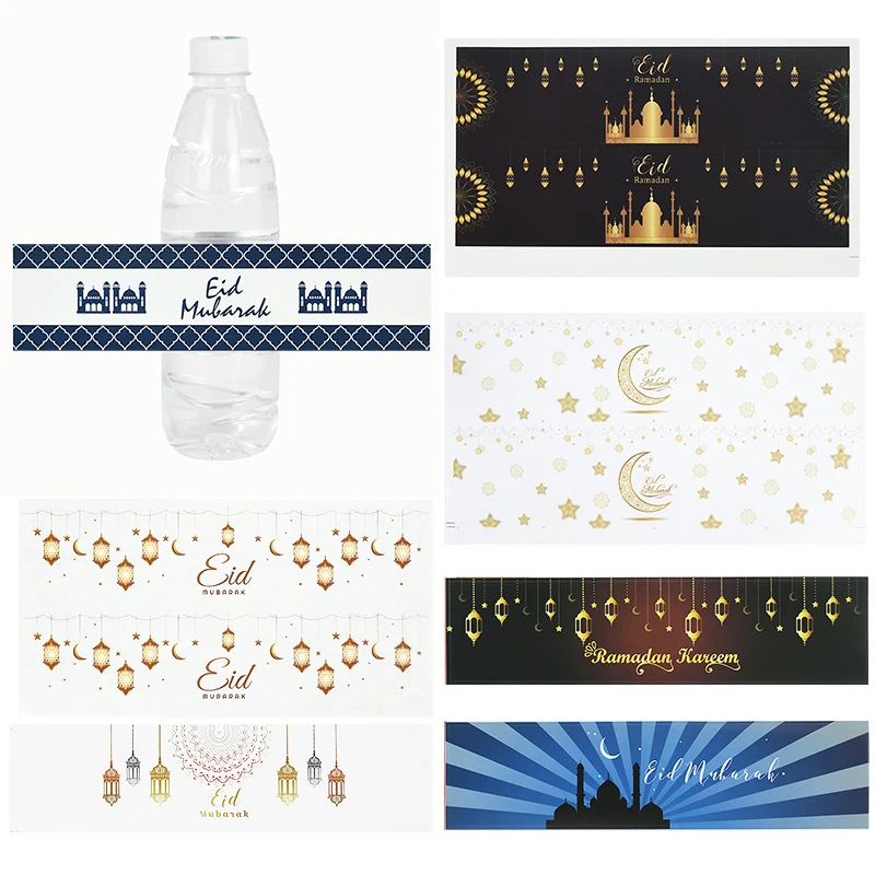10/20pcs Eid Mubarak Water Bottle Sticker Ramadan Labels Wrapper Adhesive Stickers Muslim Islamic Festival Party DIY Decorations
10/20pcs Eid Mubarak Water Bottle Sticker Ramadan Labels Wrapper Adhesive Stickers Muslim Islamic Festival Party DIY Decorations