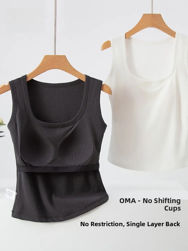 Women's One-Piece Yoga Sports Tank Top Summer Svel Vest Inteated Chest Pad Bal Base irt Thin Lenzing Fiber
Women's One-Piece Yoga Sports Tank Top Summer Svel Vest Inteated Chest Pad Bal Base irt Thin Lenzing Fiber