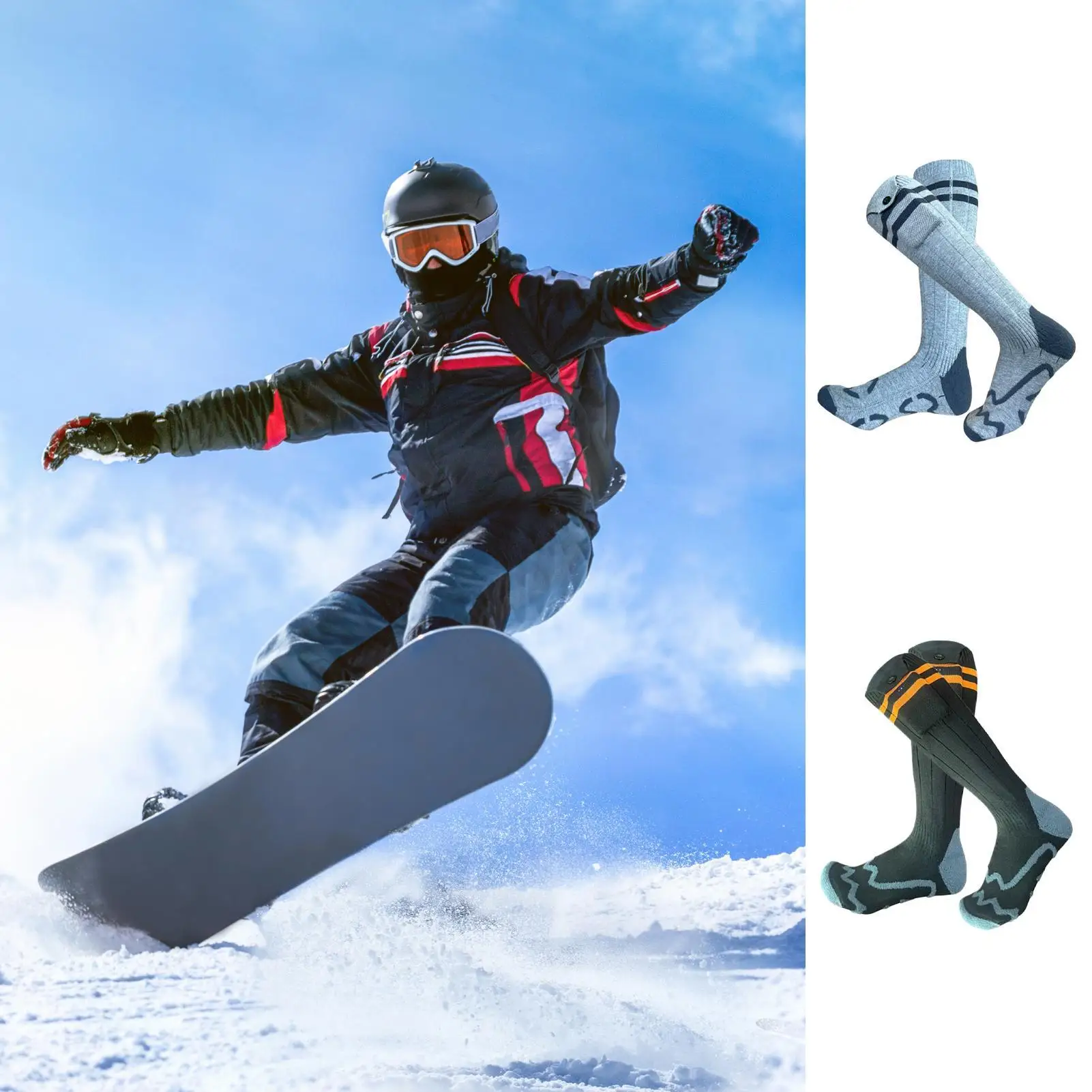 Перезаряжаемые носки с подогревом, 4 уровня температуры, грелка для ног на батарейках для катания на лыжах, пеших прогулок, зимних видов спорта, холодной погоды
Перезаряжаемые носки с подогревом, 4 уровня температуры, грелка для ног на батарейках для катания на лыжах, пеших прогулок, зимних видов спорта, холодной погоды