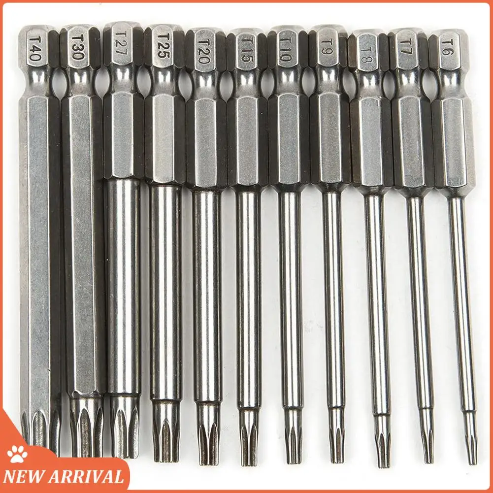 Emption!11 Pcs Magnetic T6-T40 Torx Head Screwdriver Bit Set Star 6 Point Screwdriver Drill Bits Tools 3 Inch Length 
Emption!11 Pcs Magnetic T6-T40 Torx Head Screwdriver Bit Set Star 6 Point Screwdriver Drill Bits Tools 3 Inch Length