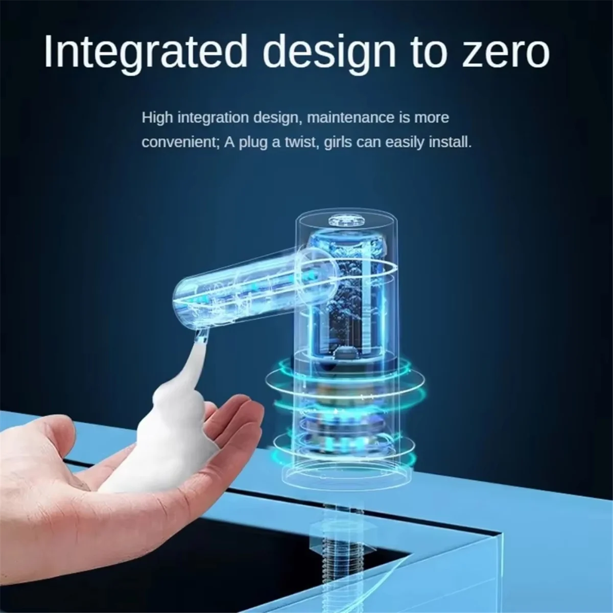 A53I Countertop Sink Faucet Soap Dispenser Infrared Induction Automatic Soap Dispenser Bathroom Dispensers Liquid Silver
A53I Countertop Sink Faucet Soap Dispenser Infrared Induction Automatic Soap Dispenser Bathroom Dispensers Liquid Silver