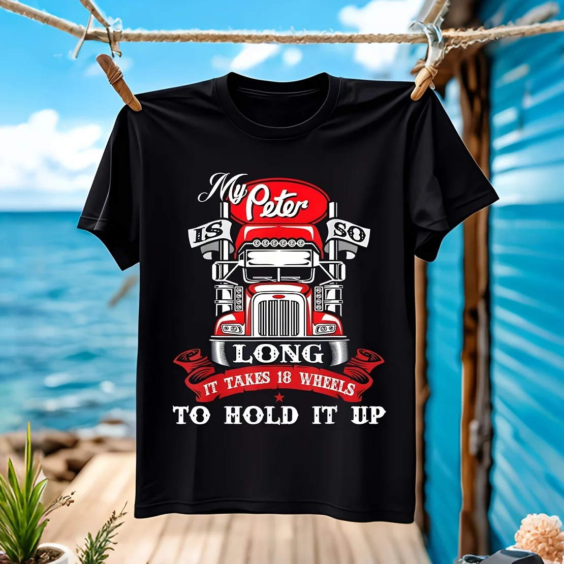 Мужская футболка My Peter Is So Long, Semi Truck, Trucker, 100% хлопок, повседневная, дышащая, удобная, повседневная одежда, широкий размер, ранг
Мужская футболка My Peter Is So Long, Semi Truck, Trucker, 100% хлопок, повседневная, дышащая, удобная, повседневная одежда, широкий размер, ранг