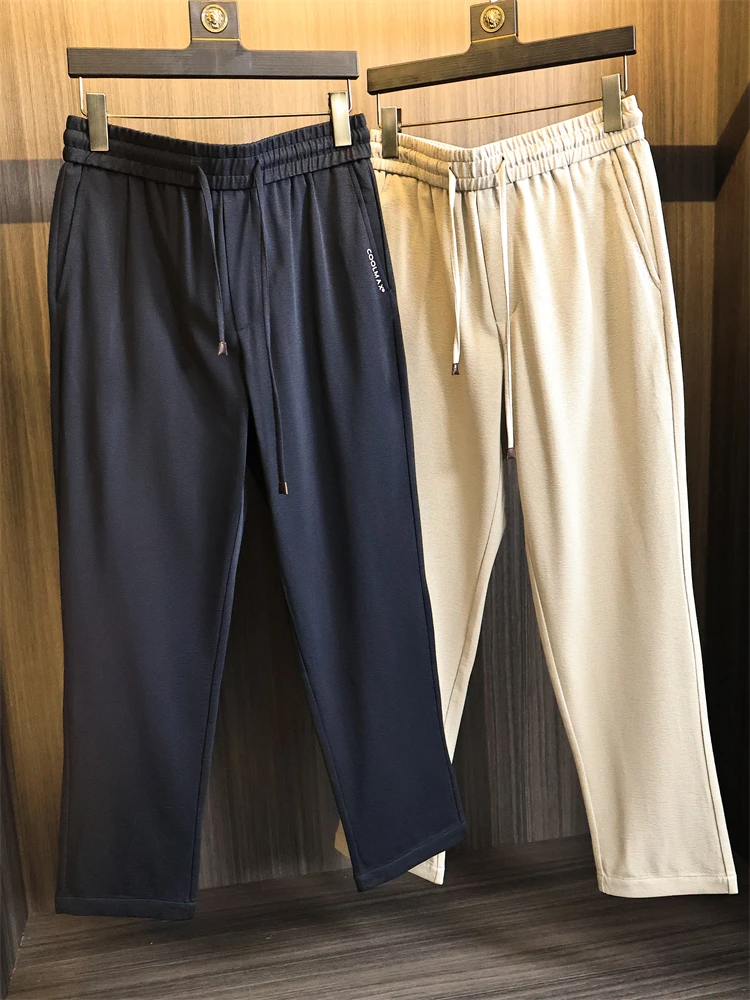 Четырехмерные эластичные повседневные брюки Cool Max, мужские летние элитные деловые прямые брюки Cool Sensation, длинные брюки
Четырехмерные эластичные повседневные брюки Cool Max, мужские летние элитные деловые прямые брюки Cool Sensation, длинные брюки