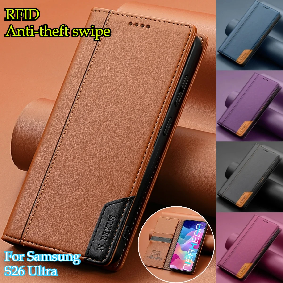 Кожаный чехол-бумажник RFID с магнитной застежкой для Samsung Galaxy S26 Ultra S25 Edge S24 S23 S22 S21 FE S20 + Note 20U A57 A37 A17
Кожаный чехол-бумажник RFID с магнитной застежкой для Samsung Galaxy S26 Ultra S25 Edge S24 S23 S22 S21 FE S20 + Note 20U A57 A37 A17