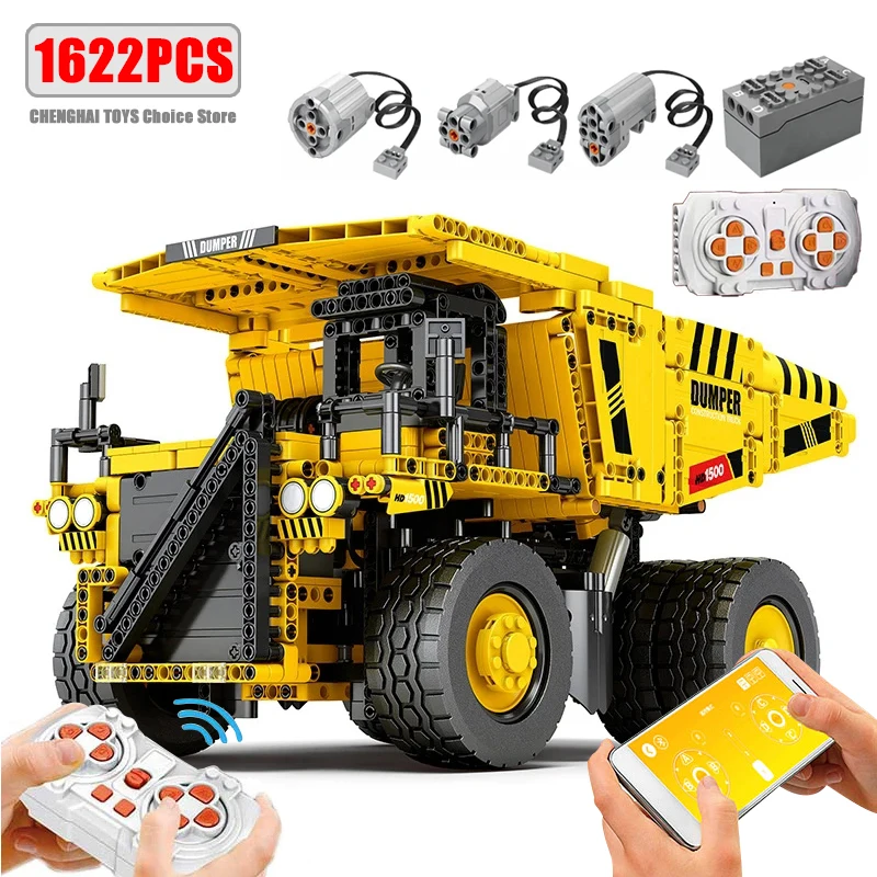 IN STOCK MOC-75257 797 Mining Truck Building Blocks Model City Dump Truck Full RC Bricks Toys for Children Christmas Gift Set
IN STOCK MOC-75257 797 Mining Truck Building Blocks Model City Dump Truck Full RC Bricks Toys for Children Christmas Gift Set