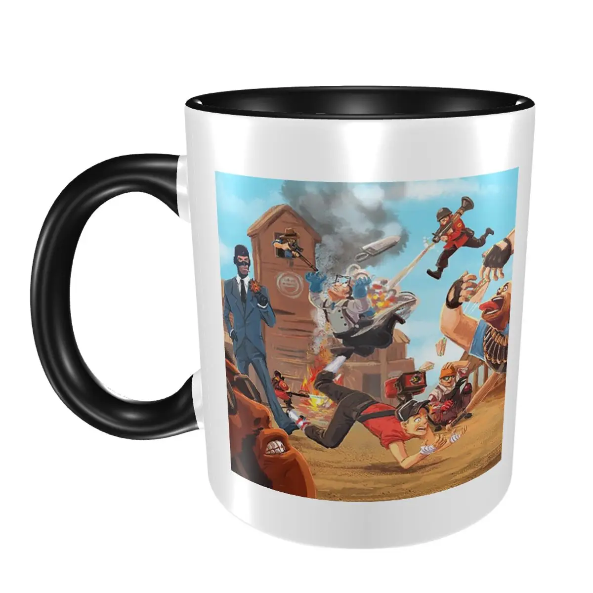 Team Fortress Red Vs Blue Кружка Забавные керамические кофейные чашки Чайные кружки Молочная чашка Посуда для напитков Подарок для друзей
Team Fortress Red Vs Blue Кружка Забавные керамические кофейные чашки Чайные кружки Молочная чашка Посуда для напитков Подарок для друзей