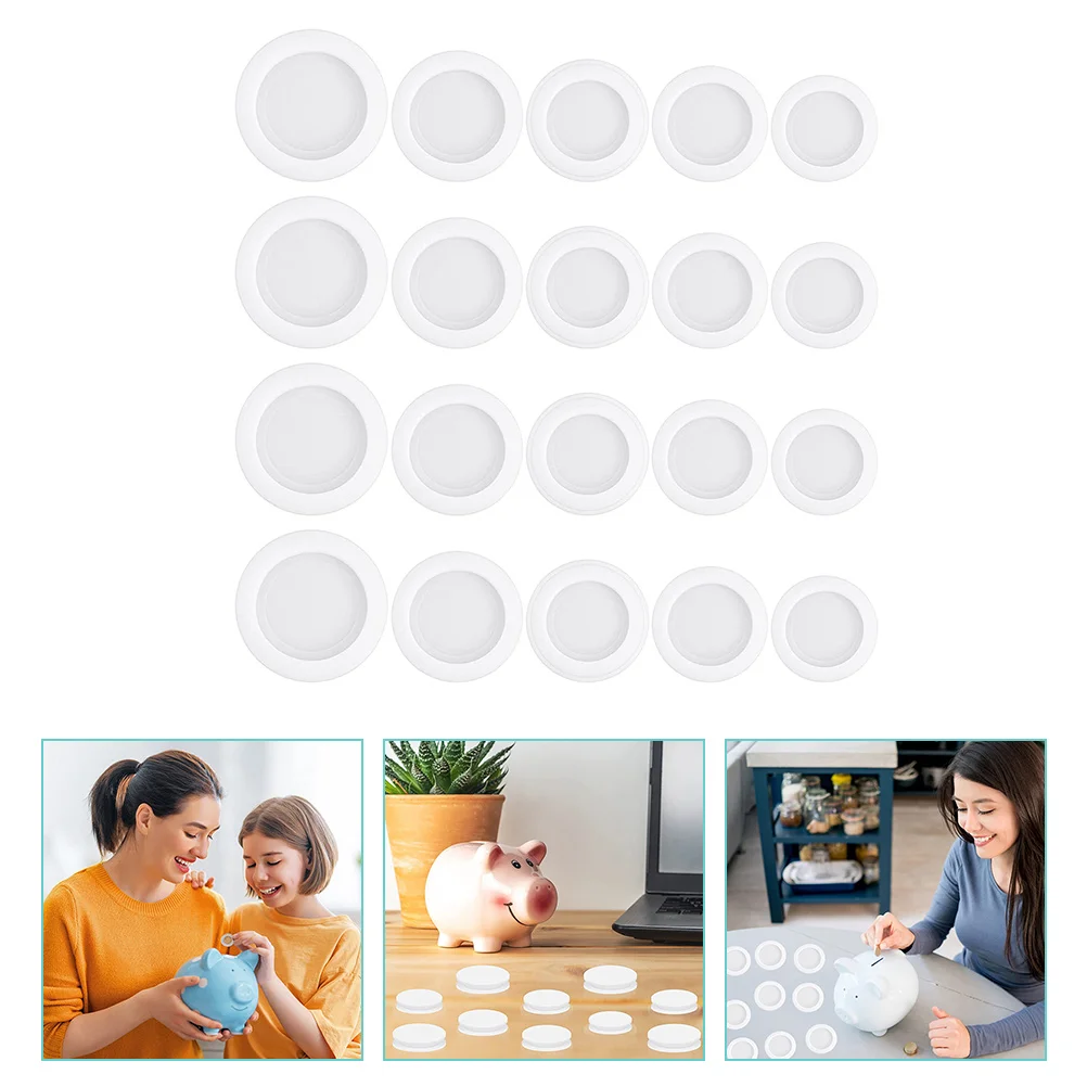 20pcs Bottom Caps Piggy Bank Plugs Piggy Bank Stopper Plaster Stoppers Saving Box Accessories Sealing Plug For Hole Cover Corner
20pcs Bottom Caps Piggy Bank Plugs Piggy Bank Stopper Plaster Stoppers Saving Box Accessories Sealing Plug For Hole Cover Corner