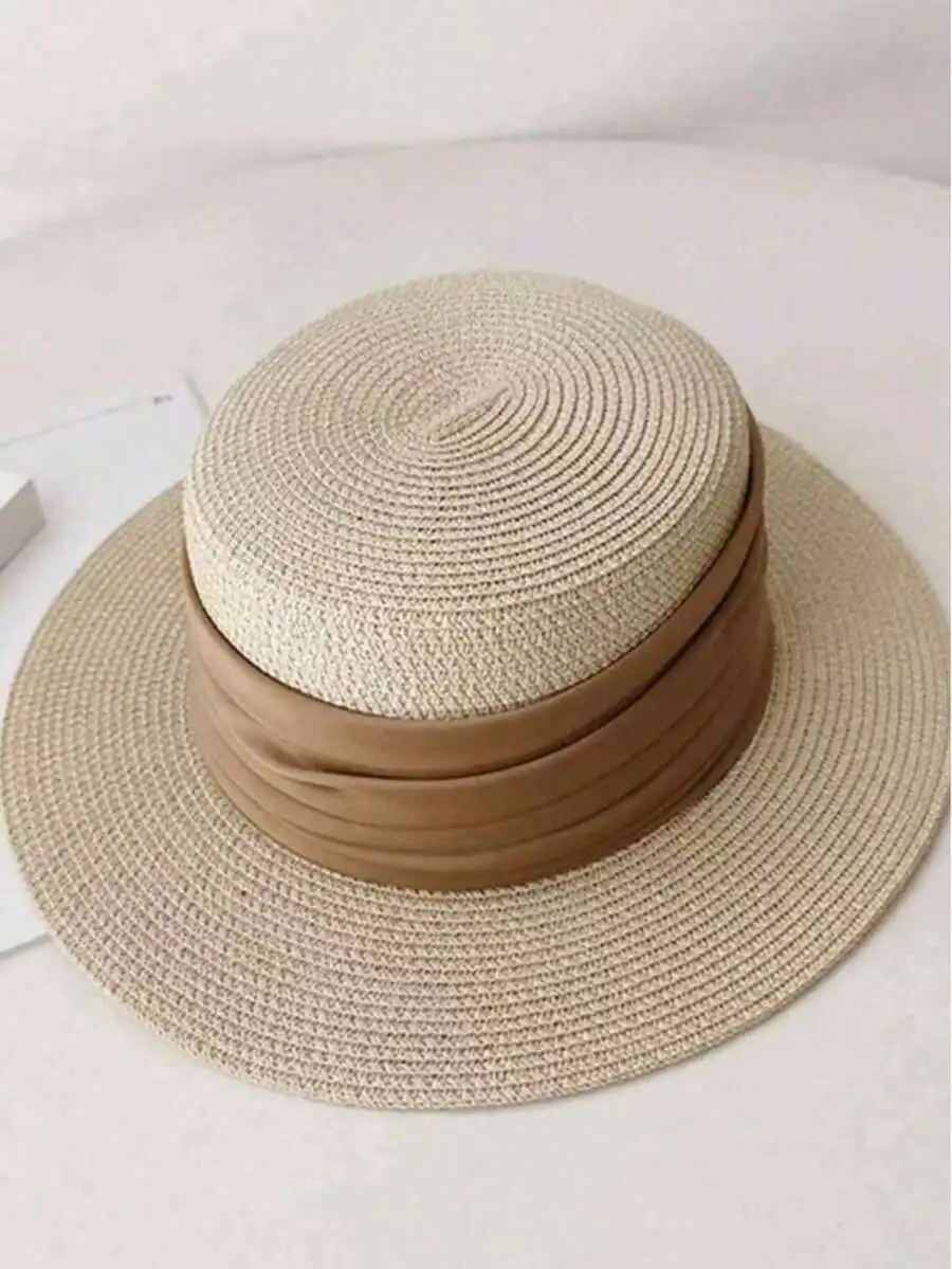 Womens Flat Top Straw Hat For Beach Resort Vacation Travel
Womens Flat Top Straw Hat For Beach Resort Vacation Travel