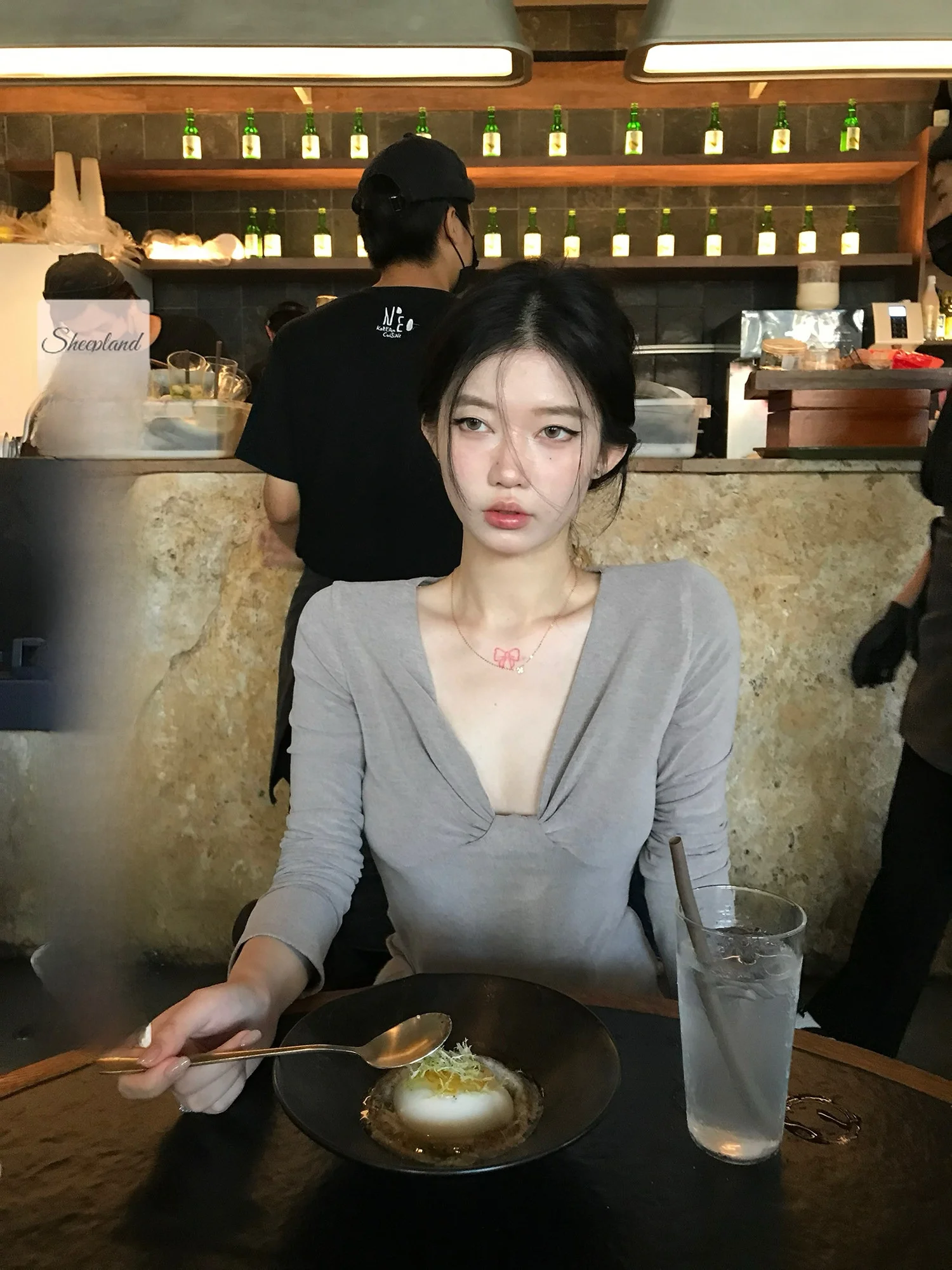 eepland l Texture V-Ne Knot Long Sve T-irt Korean Sle Slimming Base irt Top for Women Breathable Comfortable
eepland l Texture V-Ne Knot Long Sve T-irt Korean Sle Slimming Base irt Top for Women Breathable Comfortable