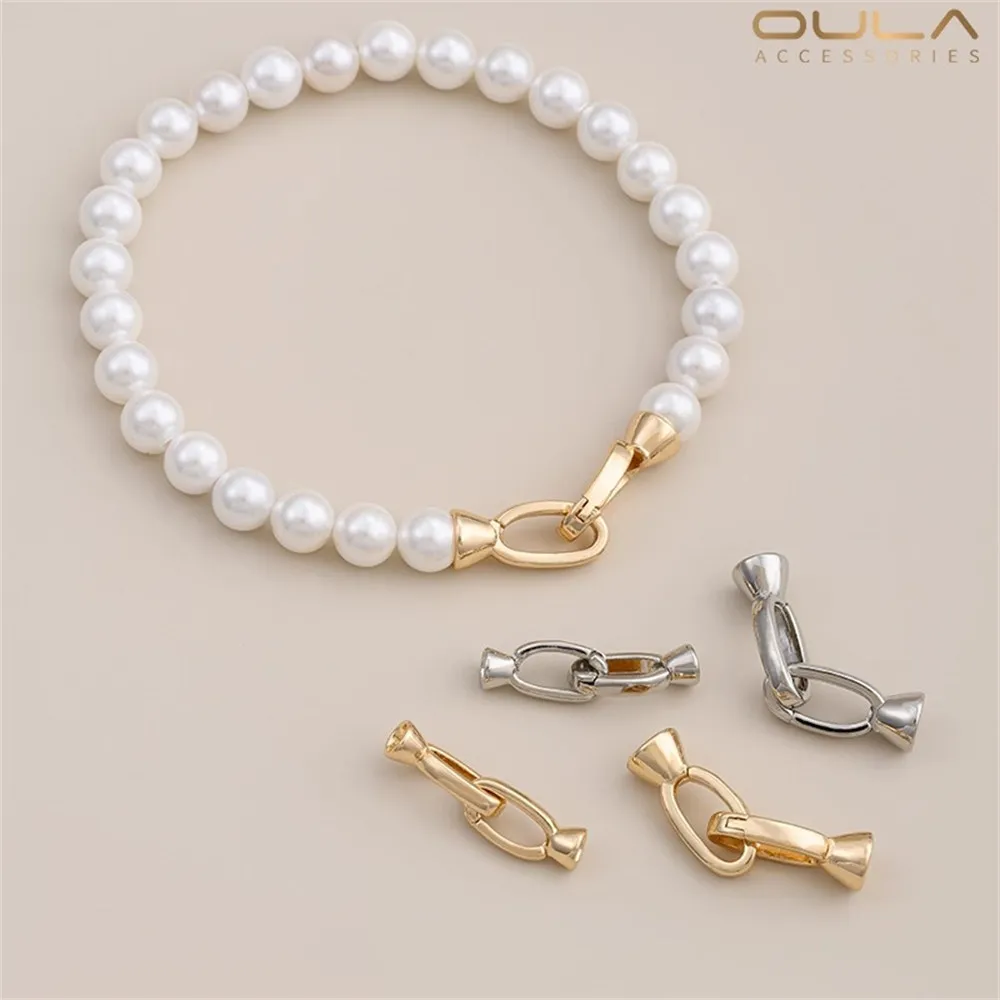 1pcs 14K Gold-plated Universal Pearl Clasp Necklace, Horn Clasp Bracelet, Double Buckle, Diy Handmade Jewelry, Ending Clasp
1pcs 14K Gold-plated Universal Pearl Clasp Necklace, Horn Clasp Bracelet, Double Buckle, Diy Handmade Jewelry, Ending Clasp