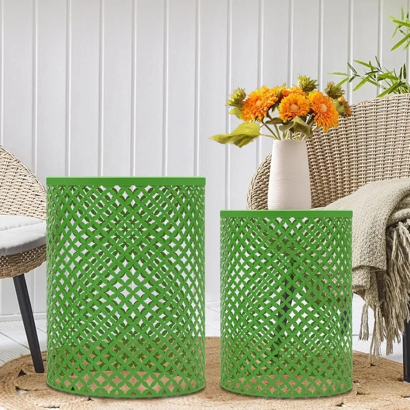 Side Table, Nesting Side Table Set of 2 Decorative Garden Stools for Indoor Outdoor, Outdoor Coffee Tables for Patio, Mo
Side Table, Nesting Side Table Set of 2 Decorative Garden Stools for Indoor Outdoor, Outdoor Coffee Tables for Patio, Mo