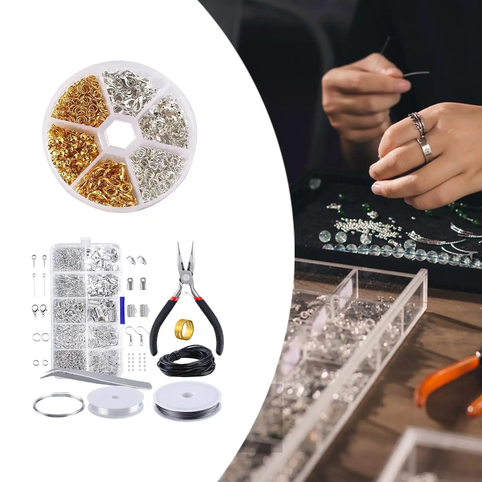 Набор застежек для изготовления ювелирных изделий, цепочки, застежка-застежка, разрезные кольца, ювелирные аксессуары, сплав
Набор застежек для изготовления ювелирных изделий, цепочки, застежка-застежка, разрезные кольца, ювелирные аксессуары, сплав
