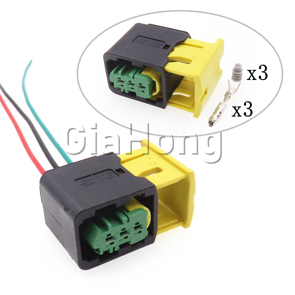 1 Set 3 Ways AC Assembly Auto Parts 3-1418448-1 High Temperature Resistance New Energy Green Wiring Socket Car Sealed Connector
1 Set 3 Ways AC Assembly Auto Parts 3-1418448-1 High Temperature Resistance New Energy Green Wiring Socket Car Sealed Connector