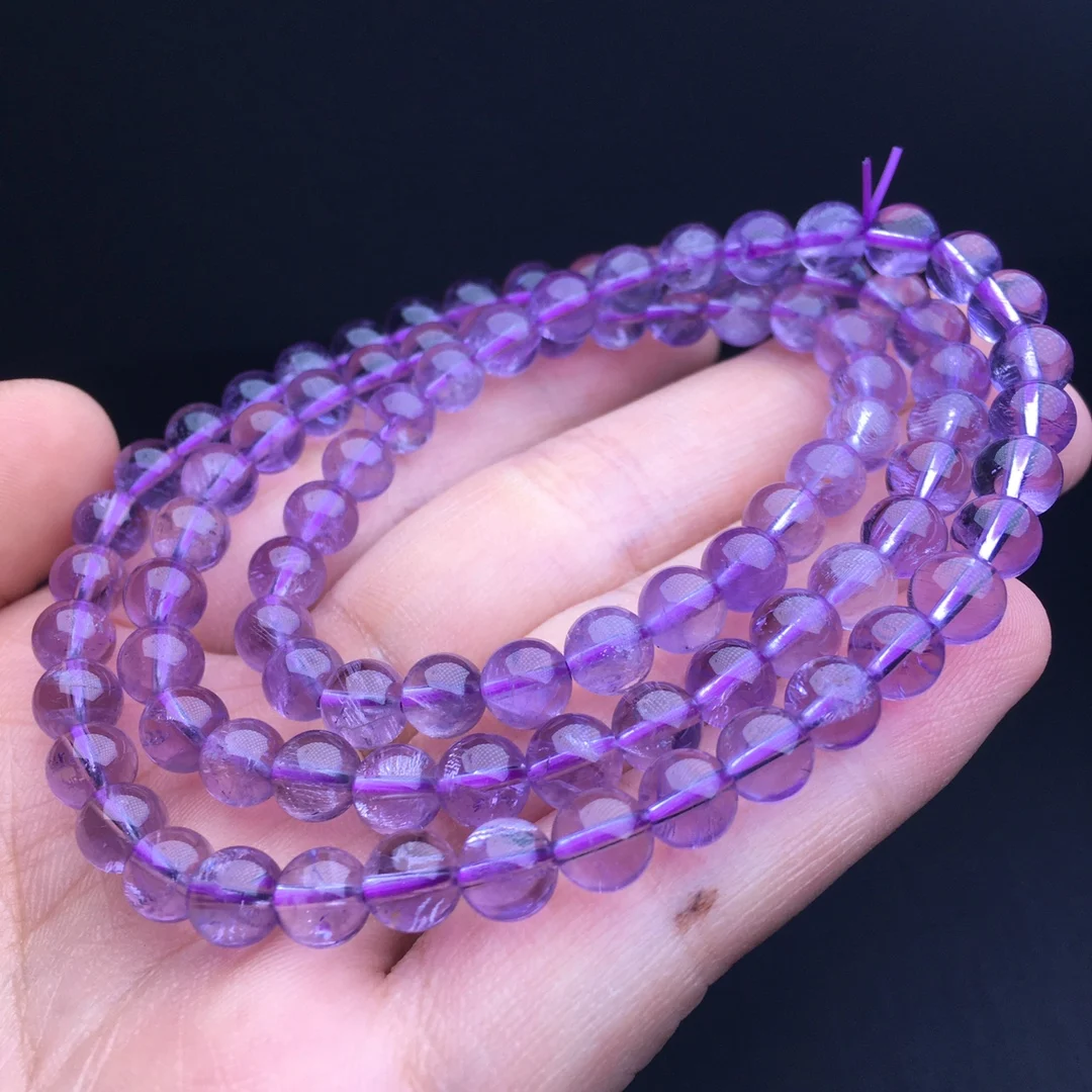 6-7MM Natural Amethyst Triple Circle Bracelet Fashion Crystal Quartz Gemstone Jewelry Reiki Healing Gift For Women 1pcs
6-7MM Natural Amethyst Triple Circle Bracelet Fashion Crystal Quartz Gemstone Jewelry Reiki Healing Gift For Women 1pcs