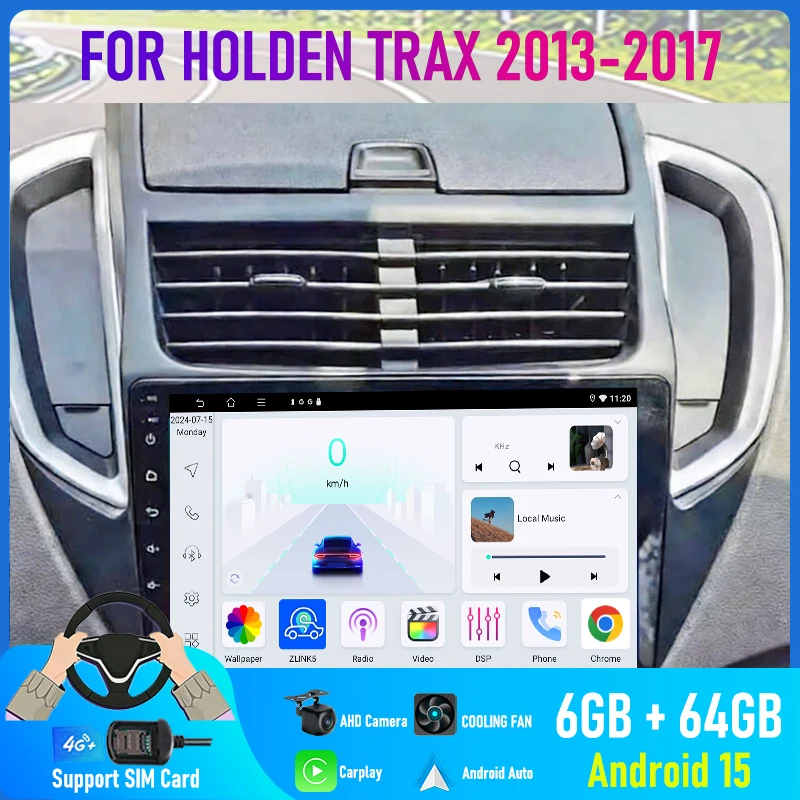 9'' FOR HOLDEN TRAX 2013-2017 Car Radio 4G SIM Android 15 Auto GPS FM Reversing Image Stereo Bluetooth Carplay Google Map Navi
9'' FOR HOLDEN TRAX 2013-2017 Car Radio 4G SIM Android 15 Auto GPS FM Reversing Image Stereo Bluetooth Carplay Google Map Navi