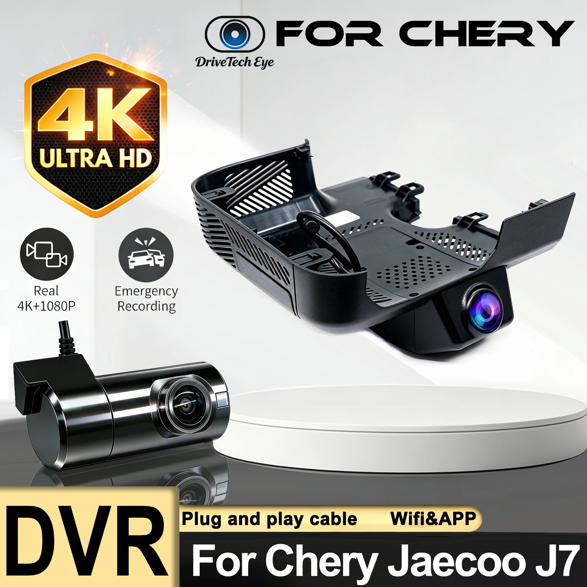 4K UHD Plug and Play WIFi Car DVR Video Recorder Dashcam OEM For Chery Explore 06 Jaecoo J7 phev 2025 2024 2023 WIth APP Control
4K UHD Plug and Play WIFi Car DVR Video Recorder Dashcam OEM For Chery Explore 06 Jaecoo J7 phev 2025 2024 2023 WIth APP Control