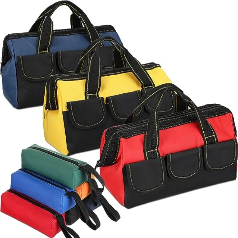 9 Pcs Tool Bag for Men 3 Heavy Duty Wide Mouth Tool Bags and 6 Small Waterproof Pouch Tote for Electrician Carpenter Mechanic F
9 Pcs Tool Bag for Men 3 Heavy Duty Wide Mouth Tool Bags and 6 Small Waterproof Pouch Tote for Electrician Carpenter Mechanic F