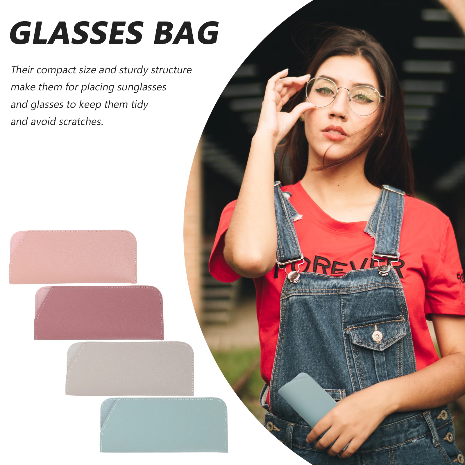4pcs Glasses Case Soft Eyeglass Pouch Sunglass Bag for Reading Office Lightweight Durable Protection Storage for Men
4pcs Glasses Case Soft Eyeglass Pouch Sunglass Bag for Reading Office Lightweight Durable Protection Storage for Men