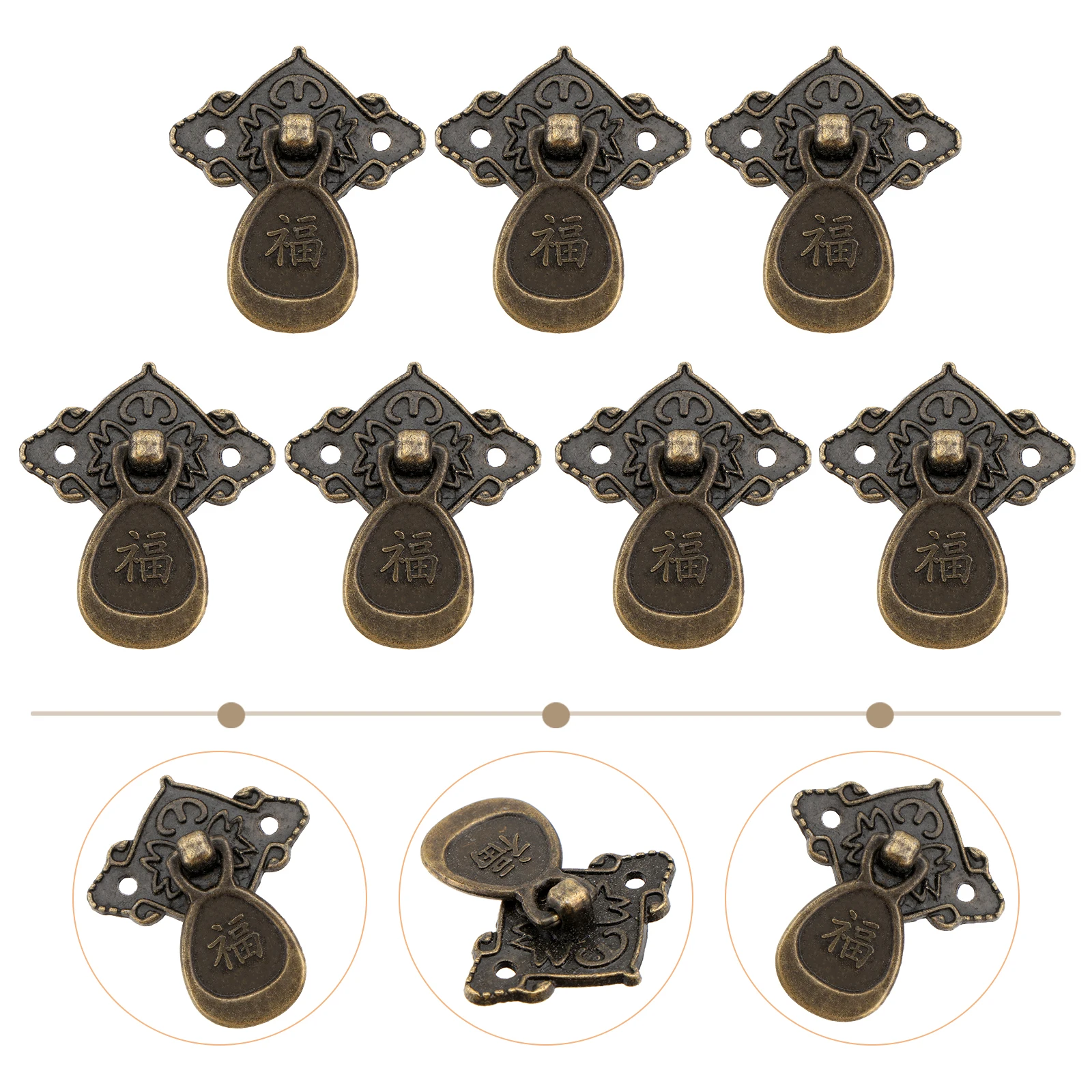 10 Pcs Bronze Cabinet Handle with The Word "Fu" Windows Knobs Door Zinc Alloy Handles
10 Pcs Bronze Cabinet Handle with The Word "Fu" Windows Knobs Door Zinc Alloy Handles