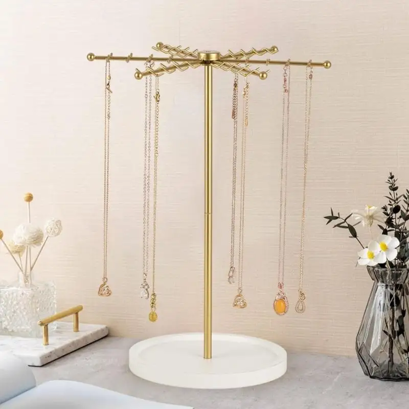Iron Jewelry Rack 48 Hooks 360 Spin Design for Bracelets Rings Storage
Iron Jewelry Rack 48 Hooks 360 Spin Design for Bracelets Rings Storage