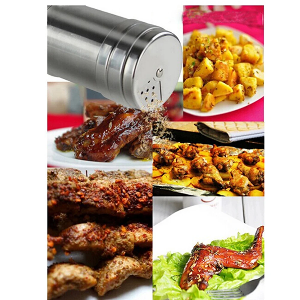 1pcs Stainless Steel Seasoning Shaker Rotating Lid Leakproof Seal Dishwasher Safe Multihole Design Salt Sugar Pepper 5cm 7cm
1pcs Stainless Steel Seasoning Shaker Rotating Lid Leakproof Seal Dishwasher Safe Multihole Design Salt Sugar Pepper 5cm 7cm