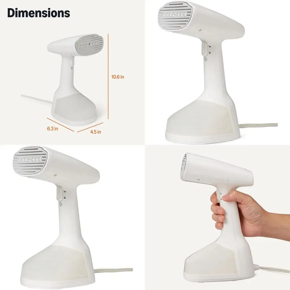 Портативный отпариватель для одежды 1500 Вт, два режима, автоматическое отключение, удобный для путешествий, с аксессуарами, белый
Портативный отпариватель для одежды 1500 Вт, два режима, автоматическое отключение, удобный для путешествий, с аксессуарами, белый