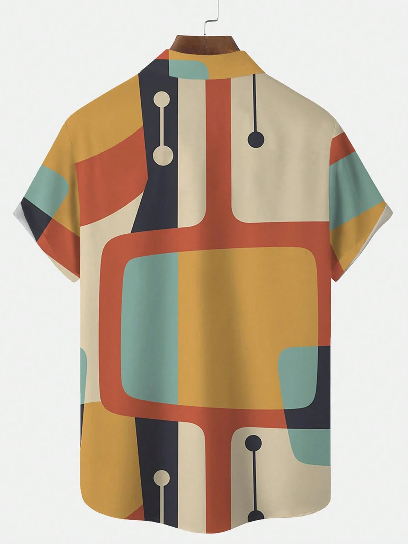 Retro 50s Geometric Atomic Print Casual Short Sleeve Shirt
Retro 50s Geometric Atomic Print Casual Short Sleeve Shirt