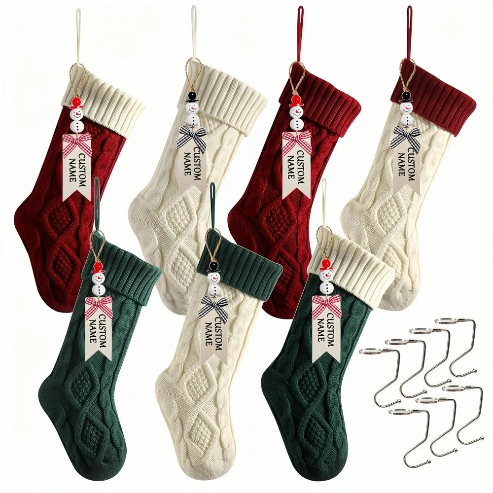 Christmas Socks 18 inch Large Knitted, Decorate Holiday Christmas Party Decoration (9 pieces)
Christmas Socks 18 inch Large Knitted, Decorate Holiday Christmas Party Decoration (9 pieces)