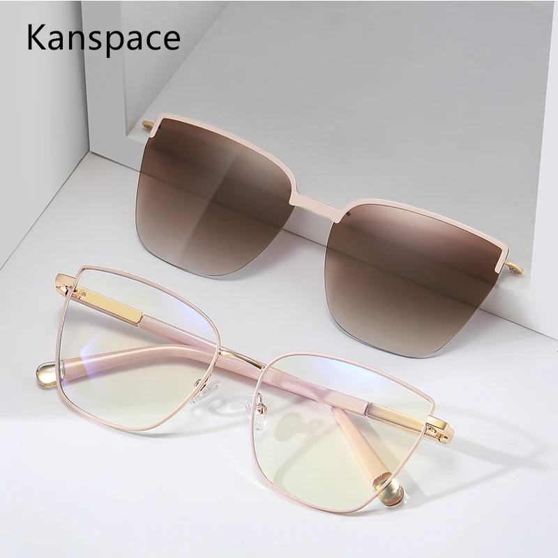 Kanspace, новая модная оправа для очков «кошачий глаз», женская оправа 2 в 1, оптическая оправа с клипсой, винтажные очки для близорукости, магнитные 85009
Kanspace, новая модная оправа для очков «кошачий глаз», женская оправа 2 в 1, оптическая оправа с клипсой, винтажные очки для близорукости, магнитные 85009