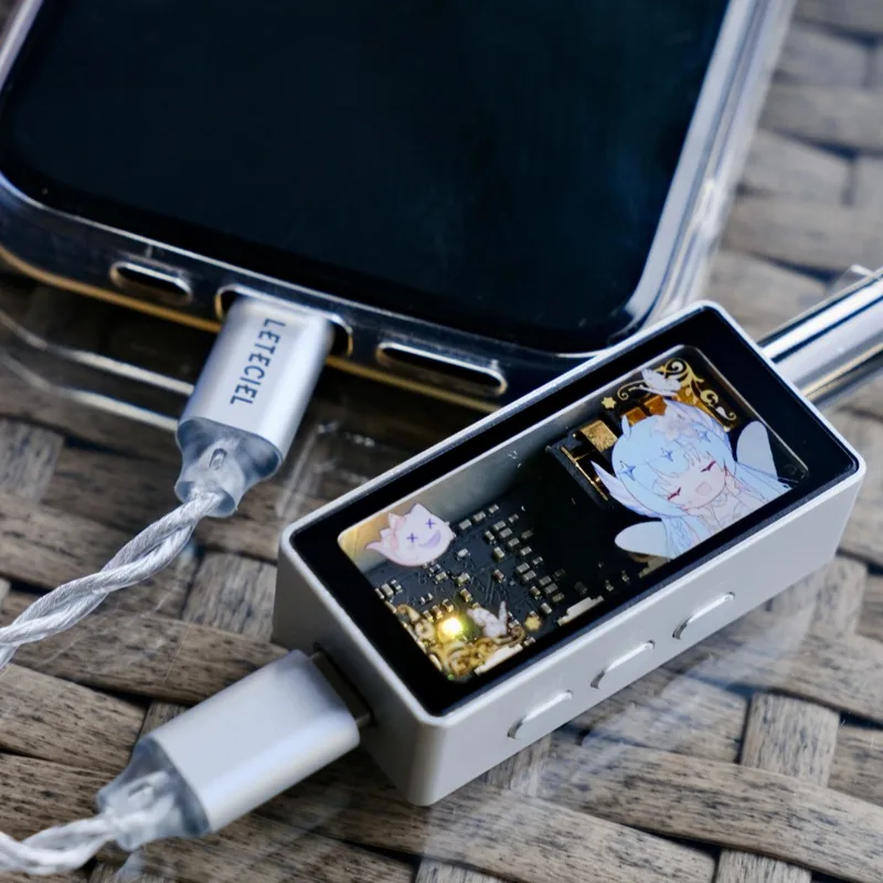 LETECIEL MAGIC Portable Decoder for iPhone & Android Portable Decoder 3.5/4.4mm Dual Interfaces