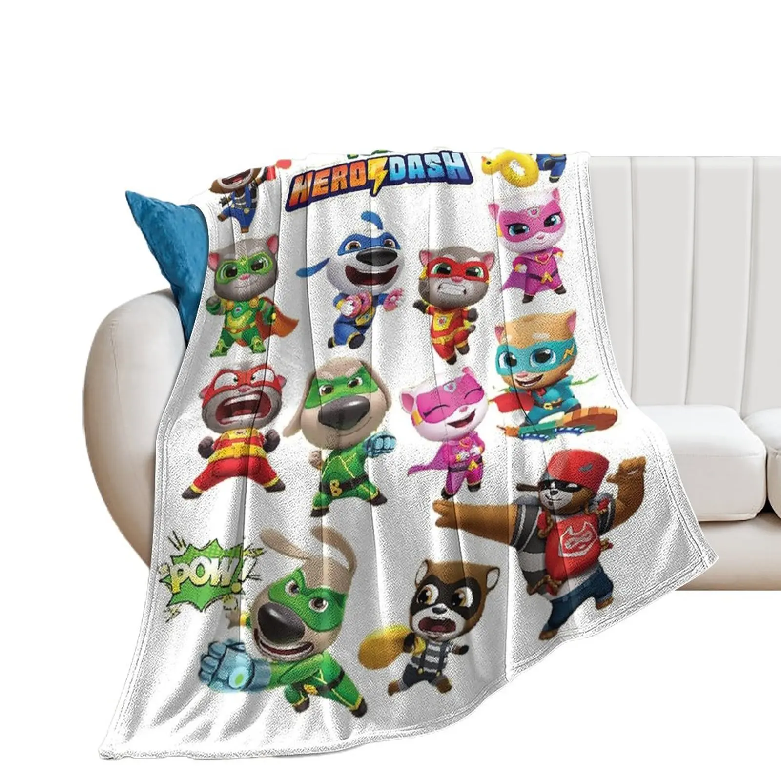 Talking Tom Heroes Throw Blanket Blankets For Bed funny gift Flannels sofa bed Blankets
Talking Tom Heroes Throw Blanket Blankets For Bed funny gift Flannels sofa bed Blankets