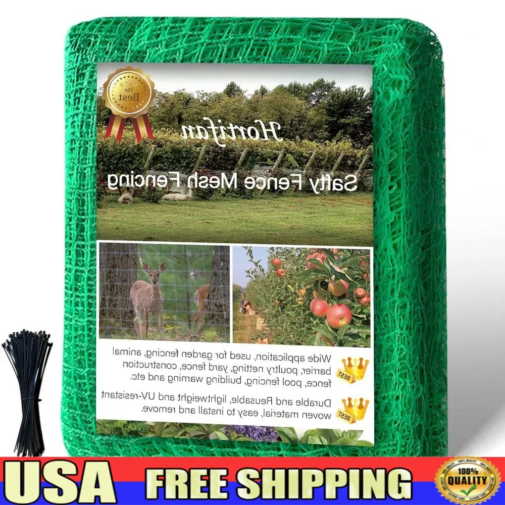 Temporary Plastic Mesh Fencing 4FT x 100FT Durable Safety Deer Pet Garden Netting Construction Barrier Weather Resistant Easy
Temporary Plastic Mesh Fencing 4FT x 100FT Durable Safety Deer Pet Garden Netting Construction Barrier Weather Resistant Easy
