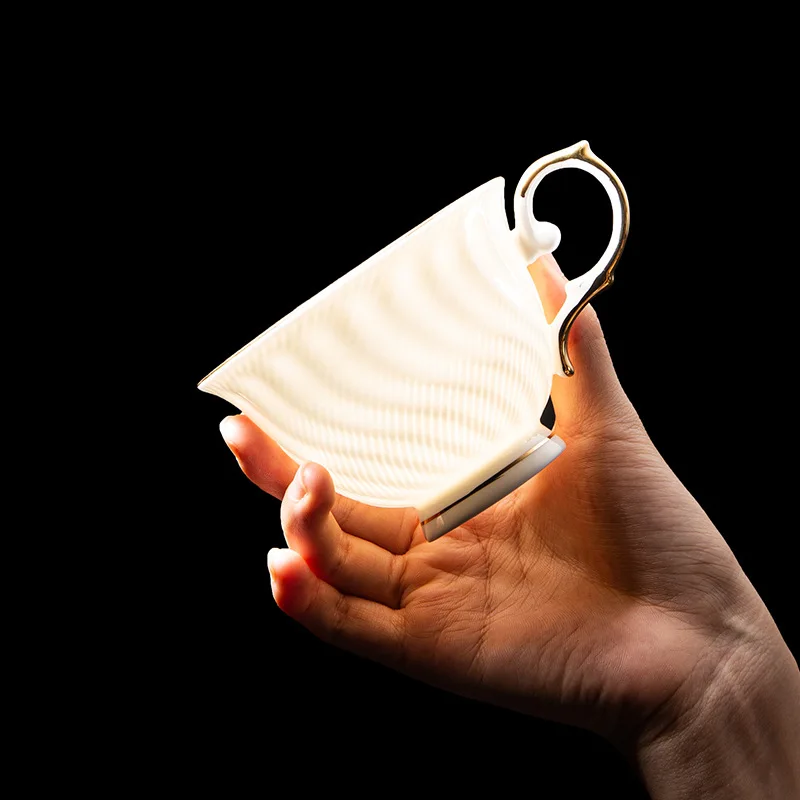 HYS china coffee cup set with floral tea cup and teapot gift box packaging
HYS china coffee cup set with floral tea cup and teapot gift box packaging