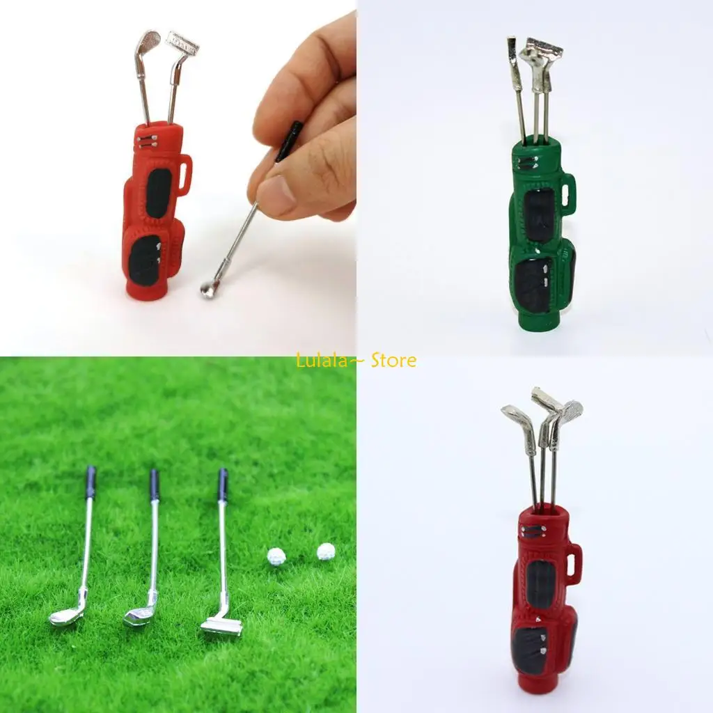Y4QA Realistic Golf Set Equipment Miniature Model Figurine with Golf Clubs And Ball
Y4QA Realistic Golf Set Equipment Miniature Model Figurine with Golf Clubs And Ball