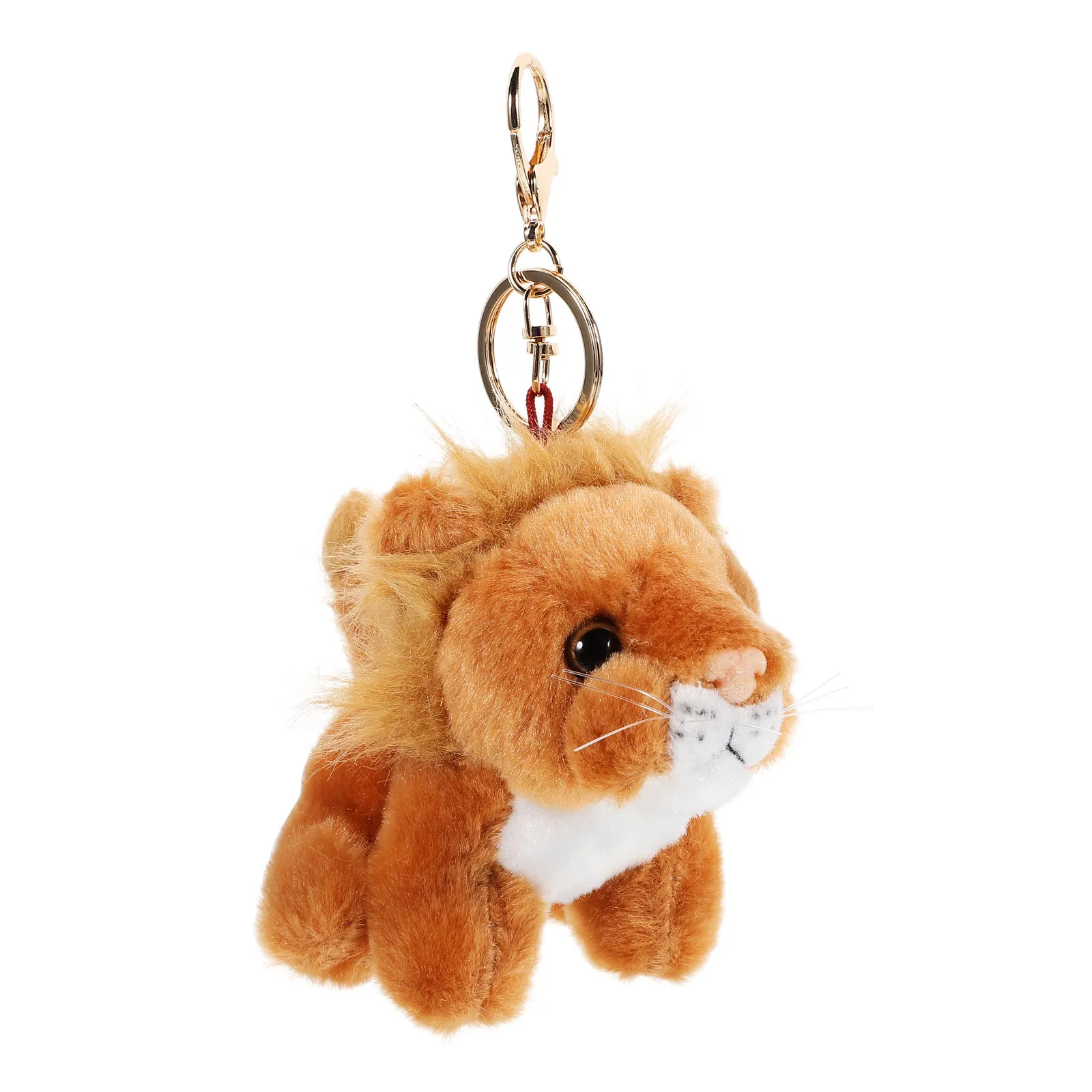 Lion Keychain Soft Stuffed Animal Key Ring PP Cotton Zinc Alloy Purse Bag Charm Backpack Charm Car Keychain for Women
Lion Keychain Soft Stuffed Animal Key Ring PP Cotton Zinc Alloy Purse Bag Charm Backpack Charm Car Keychain for Women